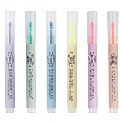 Deli Highlighter S731 Fluorescent marker pen- 6pcs image
