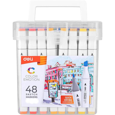 Deli Instant Dry Dual Tip Art Markers image