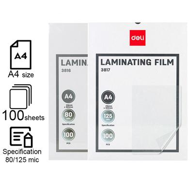 Deli Laminating Film A4 image