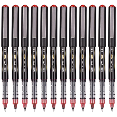 Deli Nichow Ball Pen Red Ink (0.5mm) - 12 pcs image