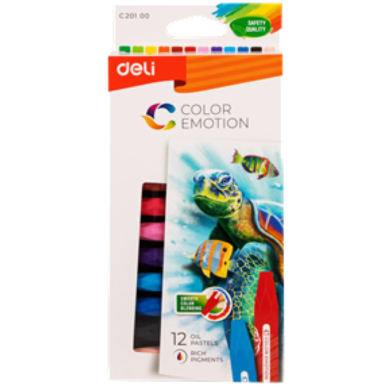 Deli Oil Pastel 12 Colors image