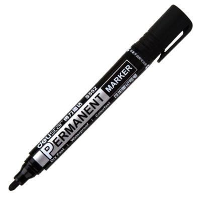 Deli Refillable Permanent Marker(Black) 1pcs image