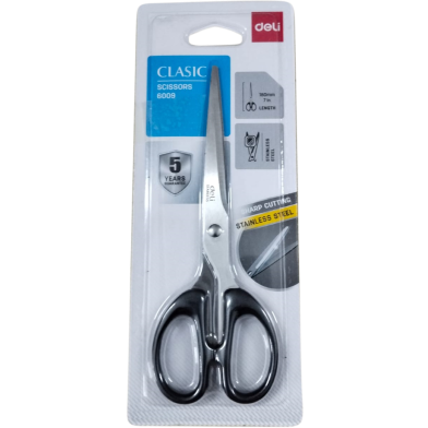 Deli Scissor 6009 7 Inch Stainless Steel Kachi image