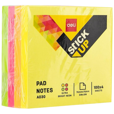 Deli Sticky Notes Fluorescent Colour image