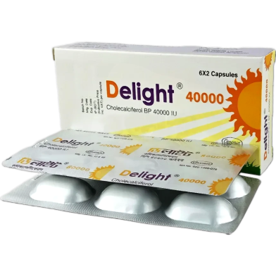 Delight 40000 Iu Capsule 6's Strip image