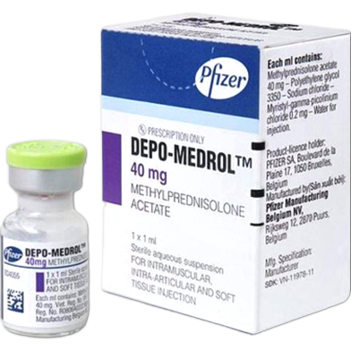 Depo Medrol 40 mg/ml Injection 40 mg vial image