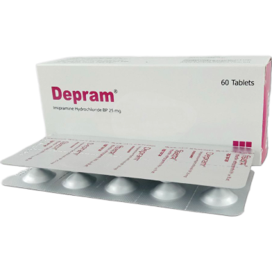 Depram 25 mg Tablet 10's Strip image