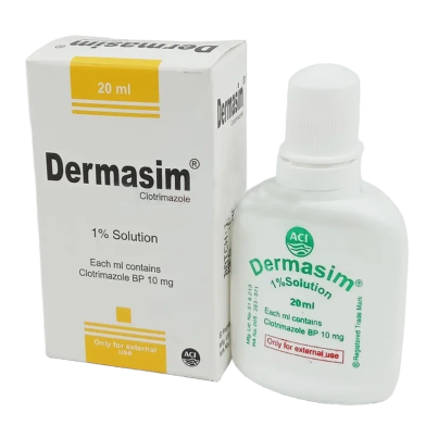 Dermasim 1 Percent Topical Solution 20 ml bottle image