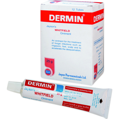 Dermin 6 Percent Plus 3 Percent Ointment – 25 gm Tube image