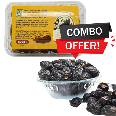 Deshanol Sukkari and Ajwa Premium Dates (500 Plus 500)gm COMBO Pack image