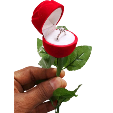 Designed To Hold And Present A Ring, Often For Special Occasions Like Proposals Or Weddings image