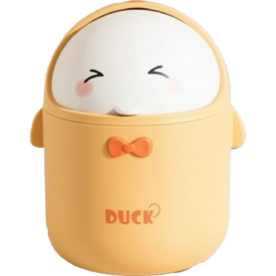 Desktop Trash Can Large Capacity Adorable Appearance Compact Size Funny Cartoon Garbage Container Waste Basket image