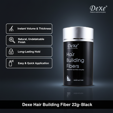 Dexe Hair Building Fiber 22g- Black Slide 2