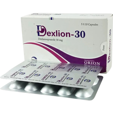Dexlion 30 mg Capsule (Enteric Coated) 10's Strip image