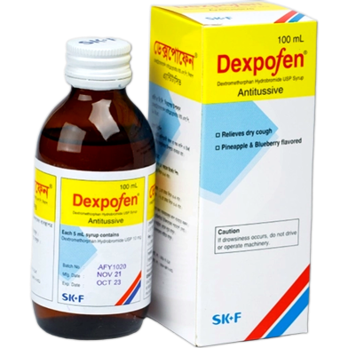 Dexpofen 100 Ml Syrup 100 Ml Bottle image