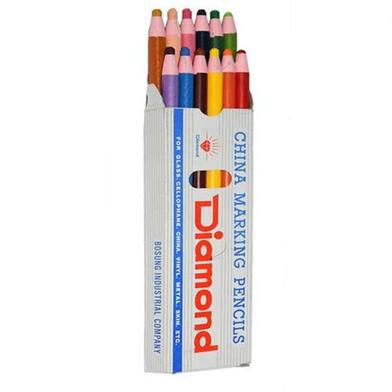 Diamond 12 Color China Marking and Border Pencils image