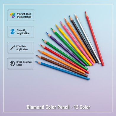 Diamond Color Pencil - 12 Color Slide 2