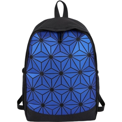 Diamond Geometric Backpack Unisex Laser Colorful Backpack image