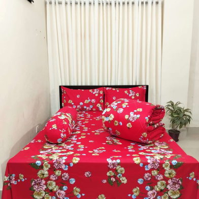 Diamond Touch Premium Twill Cotton Comforter Set 5 Pcs image