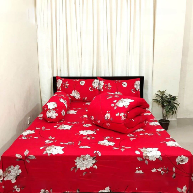 Diamond Touch Premium Twill Cotton Comforter Set 5 Pcs image