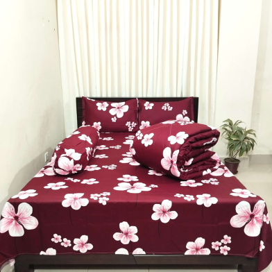 Diamond Touch Premium Twill Cotton Comforter Set 5 Pcs image