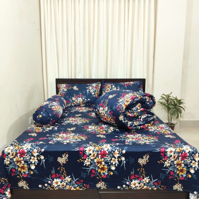 Diamond Touch Premium Twill Cotton Comforter Set 5 Pcs image