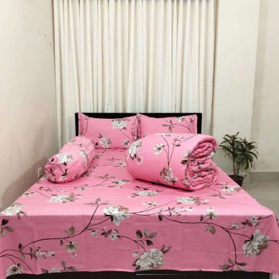 Diamond Touch Premium Twill Cotton Comforter Set 5 Pcs image