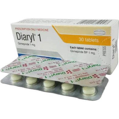 Diaryl 1 mg Tablet 10's Strip image