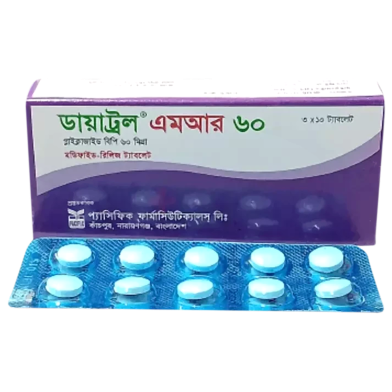 Diatrol MR 60mg Tablet 10's Strip image
