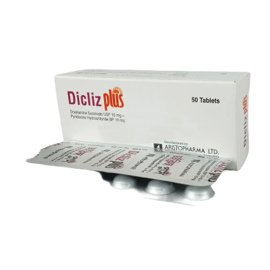 Dicliz Plus 10 mg Tablet 10's Strip image
