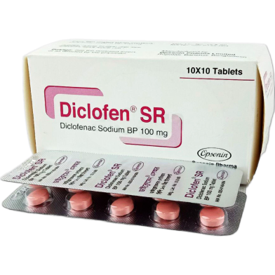 Diclofen SR 100mg 10's Strip Tablet image