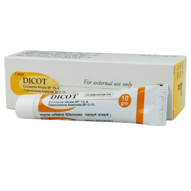 Dicot 1 Percent, 0.1 Percent Cream 10 gm tube Drug International Ltd image