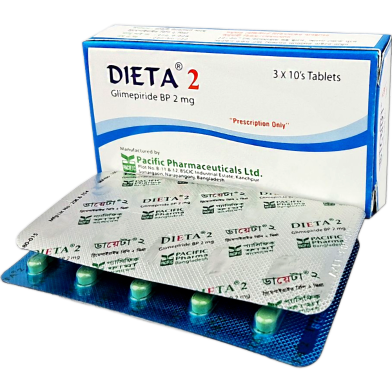 Dieta 2 mg Tablet 10's Strip image