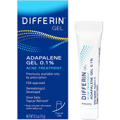 Differin Adapalene Gel 0.1 Percent Acne Treatment 15g image