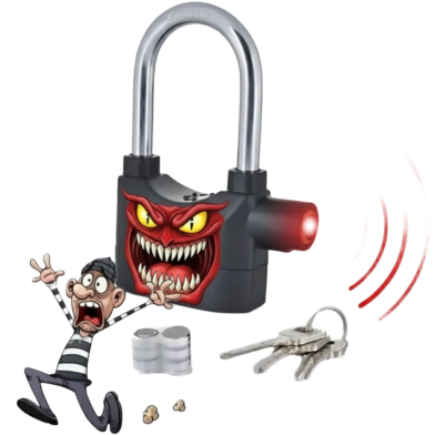 Digital Security Alarm Lock Anti Theft Motion Sensor Alarm Lock For Home ,Office ,Bike image