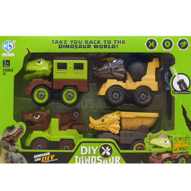 Dinosaur Vehicle Set 1pcs image