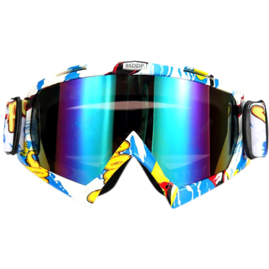 Dirt Bike Goggles Anti Fog Motorcycle Adjustable UV Protective Ski Goggles With Otg For Men Women image