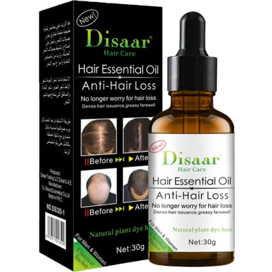 Disaar Anti Hair Loss Treatment Fast Thicker Increase Hair Regrowth Essential Oil 30g image