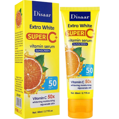 Disaar Extra White Super C Plus Vitamin C Serum Sunscreen - 80 ml image