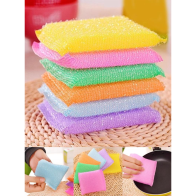 Dish Wash Scrubber - 4Pcs image