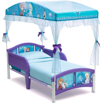 Disney Frozen Plastic Toddler Canopy Bed image