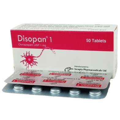 Disopan 1 mg Tablet 10's strip image
