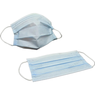Disposable 3 Ply Surgical Face Mask With Nose Clip 50Pcs Box image