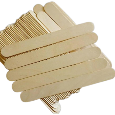 JMU Sterile Wooden Tongue Depressor 6 Inch – Waxing Spatula, Craft Stick, Dental Grade