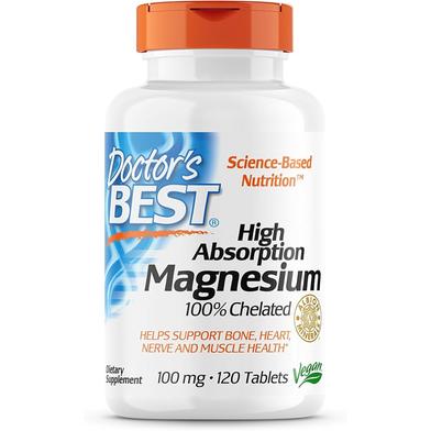 Doctor's Best High Absorption Magnesium Glycinate Lysinate 100 mg - 120 Counts image