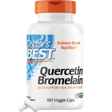 Doctor's Best Quercetin Bromelain 180 Veggie Capsules -463295586 image