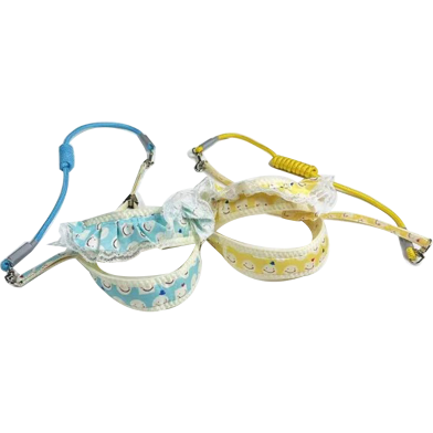 Dog Chest Protector with Lace Border - Traction Rope for Small Dogs image