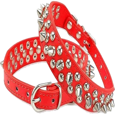 Dog Collars,Rhinestone Dog Collar,Bling Collar and Adjustable Soft Leather Necklace Collar for Small and Medium Dogs image