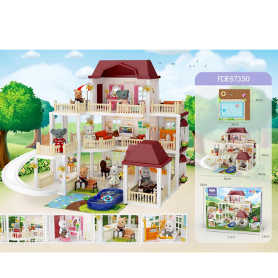 Doll House Villa Toys Koala Diary Families Luxury Rumah Boneka Koala Play Pretend -304109979 image