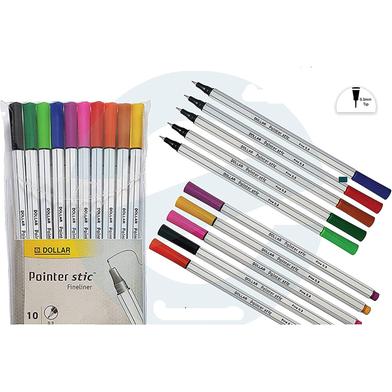 Dollar Pointer Stic 0.3mm Ball Pen - 10Pcs image